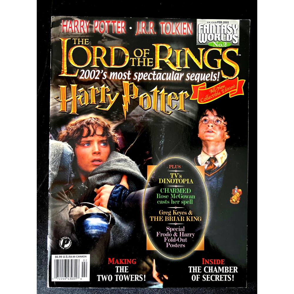 RARE 2002 Fantasy Worlds #2 featuring Lord of the Rings/Harry Potter - NM/M